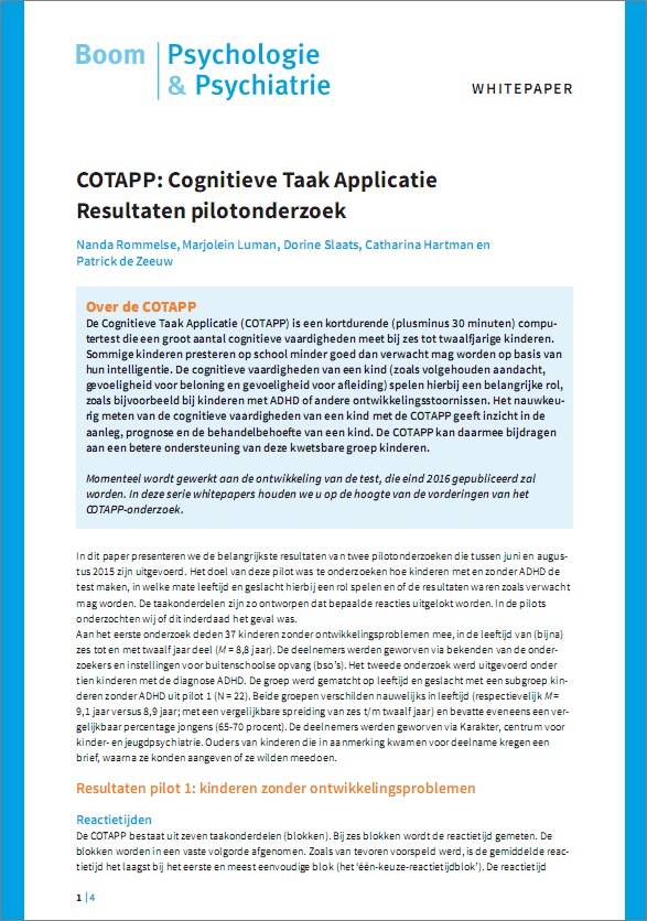 Gratis whitepaper: Pilotonderzoek Cognitieve Taak Applicatie