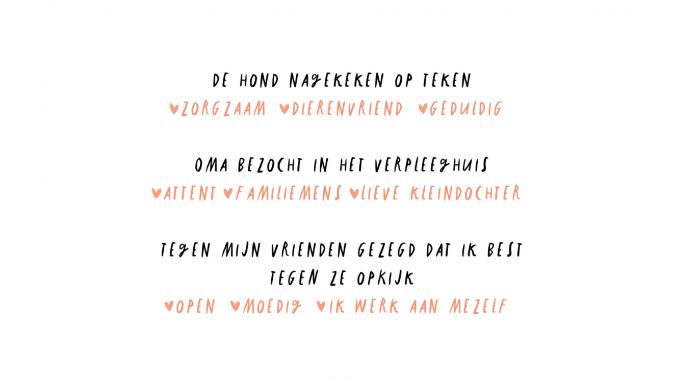 Oefening uit Positivity journal