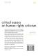 Critical Essays on Human Rights Criticism