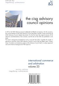 The CISG Advisory Council Opinions