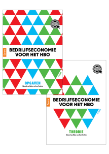 Bedrijfseconomie voor het hbo. Theorie- en opgavenboek (vierde druk)_Edward van Balen, Arco Verolme_9789024427420